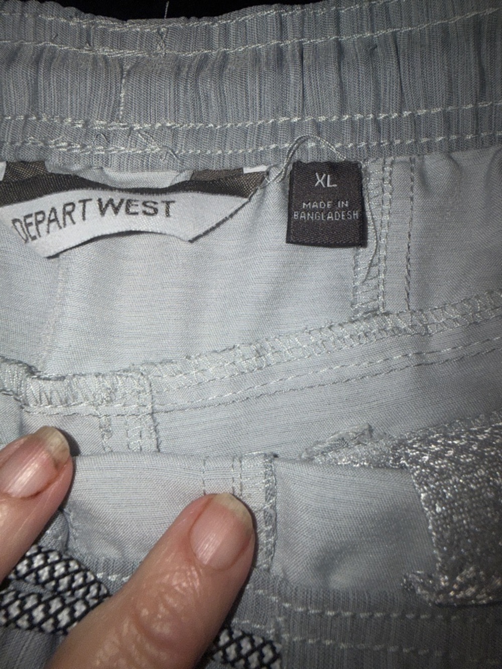 Buckle Light Gray Kids Elastic Waist Shorts